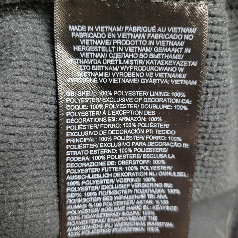 The North Face Mens Medium Solid Black Performance Stretch Full Zip Jacket